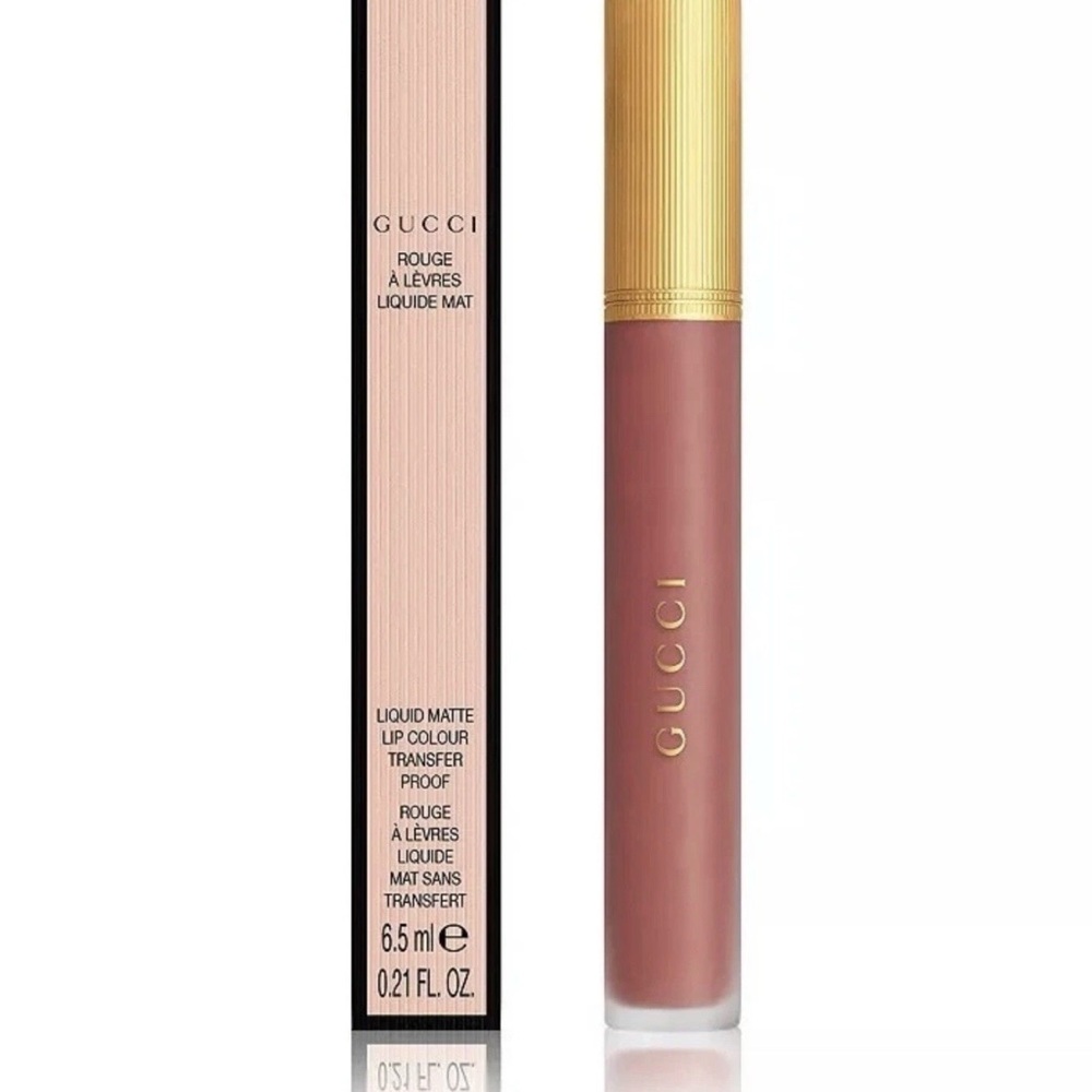 Gucci Rouge A Levres Matte Lip Colour Transfer Proof In Mildred Rosewood 203